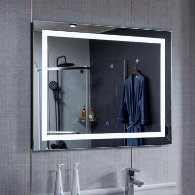 China Bathroom Smart Mirror Vanity Touch Screen Fogproof Led Smart Mirror For Hotel Bathroom for sale