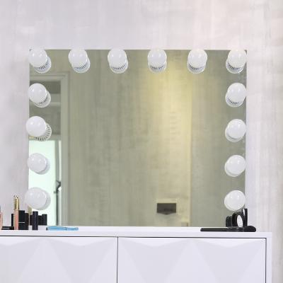 China New Arrival Customized Color Lighted Makeup Mirror Lighted Position Touch Screen Mirror for sale