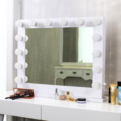 China Best selling high quality lighted hollywood mirror metal frame with usb and led lights dressing table mirror ULPlug chinese factory for sale