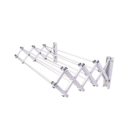 China Indoor Aluminum Clothing Towel Hanger Wall Mounted Drying Rack for sale