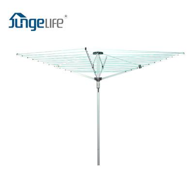 China Modern Outdoor 4 Clothes Garden Fabric Outdoor Rack Arm Rotary Airer Dryer for sale