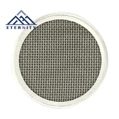 China Anti-Corrosion 316 Stainless Steel Wire Mesh 2-3 Layer 304 Micron 2-200 Round Edge 20-200 Filter Disc for sale