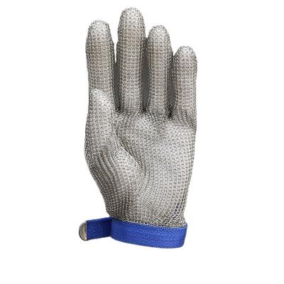 China Factory Cut Protection Head 100% Stainless Steel Metal Mesh Level 5 Butcher Glove for sale