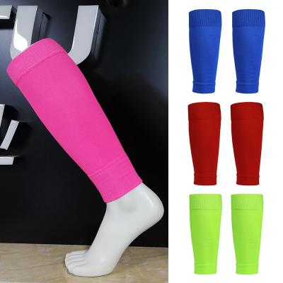 China Real Cotton Wholesales Leg Protector Calf Compression Sleeve Youth Men Football Leg Compression Sleeves 10 Colors for sale