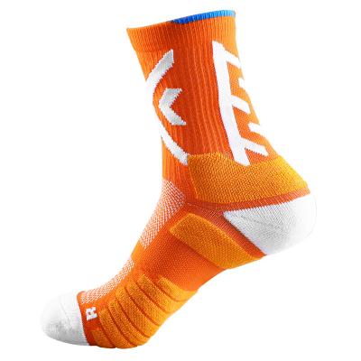 China Wholesale Hot Selling Custom Men's Breathable Logo Sports Basketball Customizable Socks Knit Sports Basketball Socks dropshipping for sale