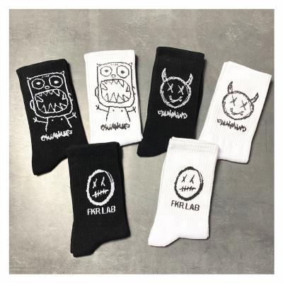 China SHANXIN 2021 Antibacterial High Quality Custom Size Logo Embroidery Prints Socks One Size for sale