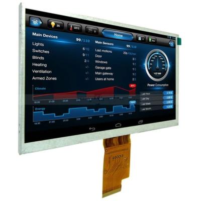 China Pantalla LCD TFT RGB de 50 pines 7 pulgadas Módulo LCD TFT 1024x600 LCD para la automatización del hogar en venta