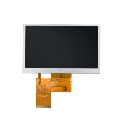 China 500nits  White Resistive LCD Display 480 X 272 Medical 4.3 Tft LCD Monitor Touch Screen for sale