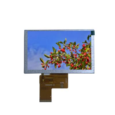 China pequeño monitor 50 del color de TFT LCD de la exhibición 5in 800x480 40Pin Tft LCD de 500nits ángulo de visión de 70 grados en venta