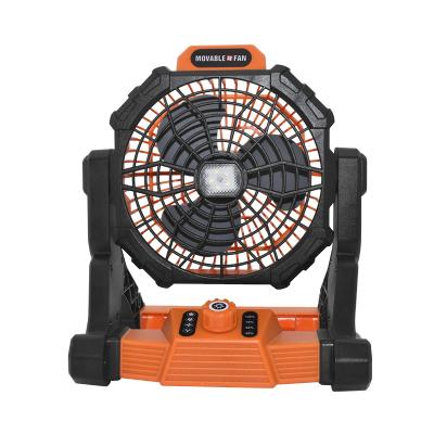 China Outdoor 2022 Fan USB Outdoor Portable Camping Desk Powered Battery Operated Fan With LED Lights for sale