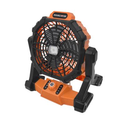 China USB Outdoor Outdoor Desktop Battery Powered Fan With LED Lights Portable Camping Fan for sale