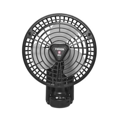 China Outdoor Portable Outdoor Led Camping Light Ceiling Fans With Tripod USB Rechargeable Desktop Fan for sale