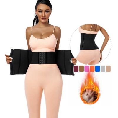 China Private Label Antibacterial Custom Women Grab Thicker Underwear Latex Waist Trimmer Slimming Bandage Belt Belly Wrap Waist Trainer Shapers for sale