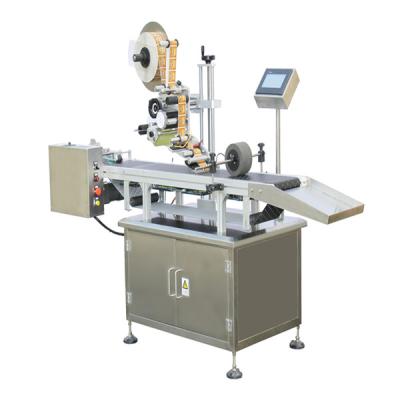 China Semi-automatic CLOTHING flat surface labeler/pocket labeling machine for sale