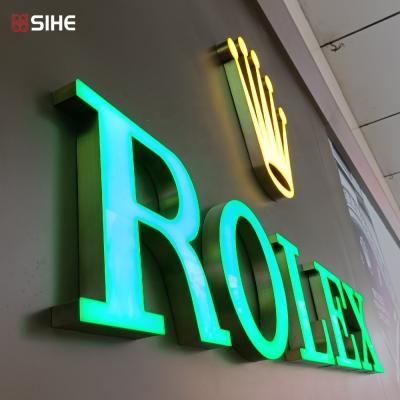 China High Brightness Acrylic Light Letters Custom Sign Sign Made Outdoor Light Logo 3D Signage Acrylic Luminous Led Logo Custom Sign for sale