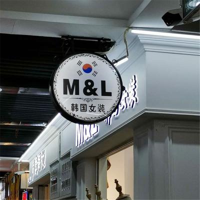 China Manufactured Outdoor Indoor /Outdoor Advertising Display Light Sign Box Illuminated Round Lightbox Sign for sale