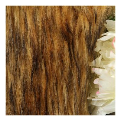 China Jacquard Fabric 100% Acrylic Luxury Faux Jacquard Faux Raccoon Fur Fabric for sale