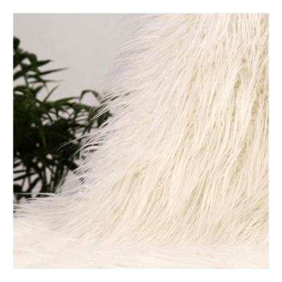 China Long Faux Shearling Goat Hair Mongolian Texture Lamb Fur Super Soft Curly Custom Made Cloth Coat for sale