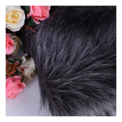 China Fashionable Wholesale Acrylic Long Fake Hair Polyester Animal Fur Fabric for sale