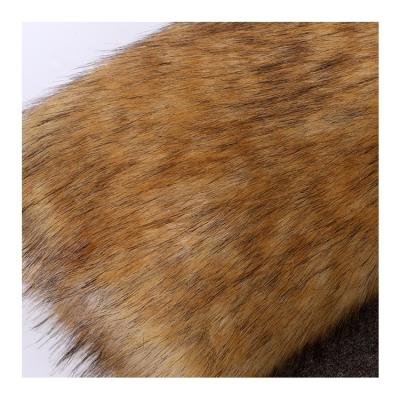 China Fashionable Wholesale Acrylic Long Fake Hair Polyester Animal Fur Fabric for sale