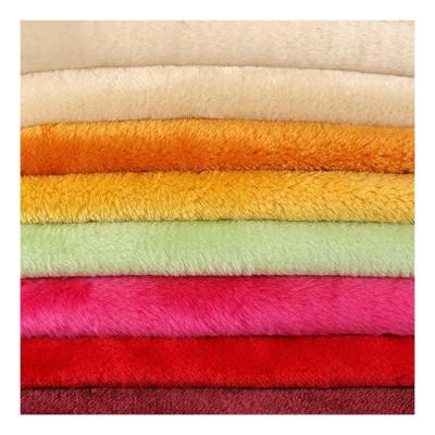 China Other High Quality Knitted 100% Polyester Plush Lining Fabric For Garment for sale