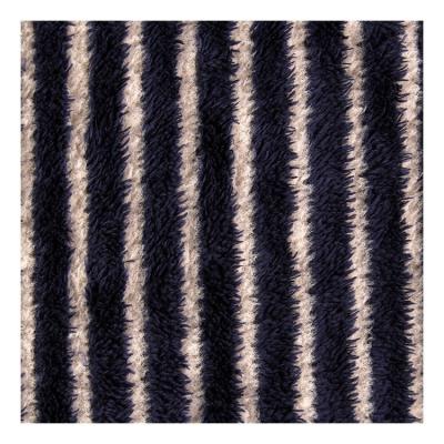 China Other 100 High Quality Polyester Knitted Stripe Shu Velveteen Sherpa Fleece Fabric for sale