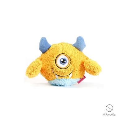 China Q-Monster Viable High Quality Wholesale TPR Squeaker Fashion Ball Interactive Pet Toys Plush Dog Chew Toy for sale