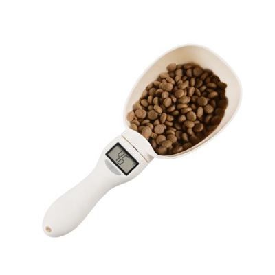 China Viable Custom Pet Feeding Scale LCD Display Measuring Spoon Digital Doser ABS Dog Feeding Plastic Scoop Spoon 250ML for sale