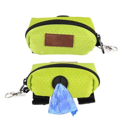 China 2022 Sustainable Hot Selling Pet Products Dog Poop Bags Dispenser With Zipper Oxford Cloth Dog Waste Bag Dispenser for sale