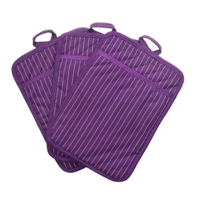 China Viable Custom High Quality Cotton Pocket Insulation Potholder Pad Custom Cotton Place Mats for sale