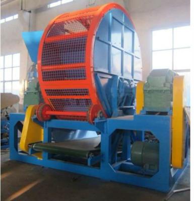 China Double Shaft Rubber Shredding Machine , Rubber Scrap Shredder Machine for sale