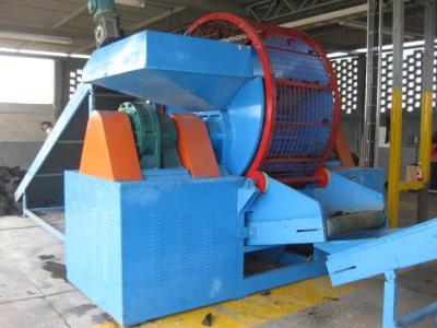 China Professional Portable Tire Shredder , Recycling Tires Machine High Efficiency for sale