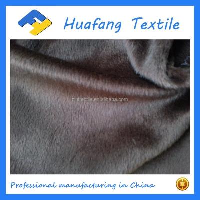 China Antistatic 100% Polyester Microfiber Velvet Fabrics For Bedspreads / Shear Fabric For Home Textile for sale