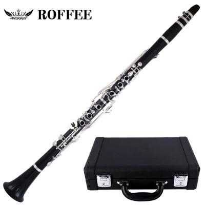 China Professional Performance Level 506 Clarinet for Professional Woodwinds Ebony Wood Silver Plated 20 Keys 6 Rings G Tone Clarinet for sale