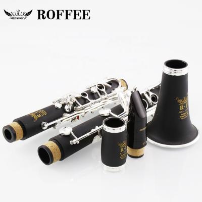 China Professional Woodwind Clarinet Musical Instrument A306 ABS Silver Plated 17 Key Bb Tone Clarinet Genman System Clarinet for sale