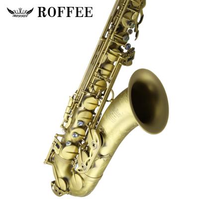 China ROFFEE S97 Antique Copper Original Import Performance Level Tenor Saxophone Professional Bb Tone Antique Copper for sale