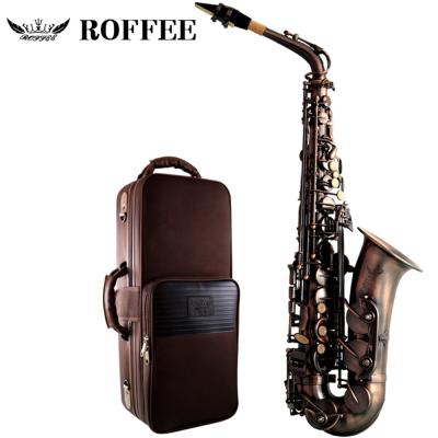 China Professional ROFFEE C5 Performance Level Alto Antique Copper Eb Tone Antique Copper Saxophone for sale