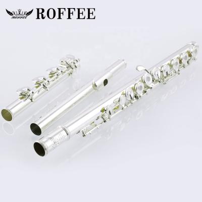 China Professional Sterling Silver ROFFEE 991 17 Performance Level Open Holes Sterling Silver Flute for sale