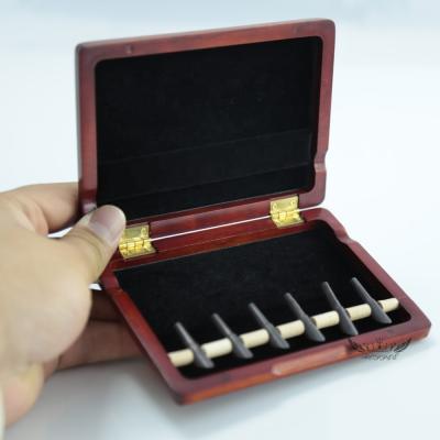 China Accessories for Maple Roffee Musical Instrument Parts Wooden Woodwinds Bassoon Reed Case Reed Can Hold 6 Reed for sale