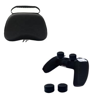 China Popular 4 in 1 Pre-assembled Portable Set PS5 EVA Bag Rockercap Handle Silicone Case for sale