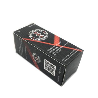 China Recycled Materials Customized Glossy Vial Boxes UV Offset Printing 10ml Logo Paper Box Packaging for sale