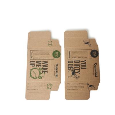 China Recycled Materials Customized Printing Eco-friendly Shipping Box Soap Paper Packaging Flat Sheet Soap Bar Packaging for sale