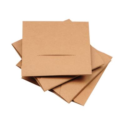 China Brown Business Envelope Paper Envelope Custom Logo Cardboard CD Packaging Available Sleeve for sale