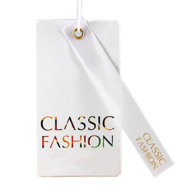 China LOW MOQ Custom Hang Tag Clothing Hang Tags Sustainable Style Custom Embossed Hang Tag Eco Friendly Luxury Clothing With Many Color for sale