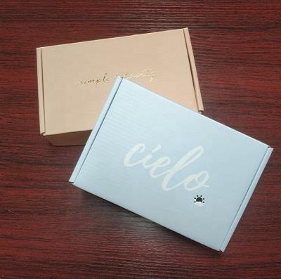 China Recyclable Jewelry Blue Color Stamping Custom Luxury Box Packaging With Personal Logo Hard Cardboard Mailer Shopping Boxes For Cosmetic for sale