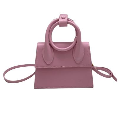 China New 2022 Fashion INS Small Niche Macaron One Shoulder Messenger Casual Portable Flip Square Bag Women for sale