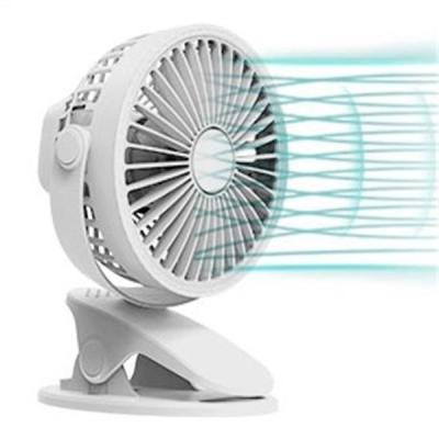 China 6000mAh Battery Operated Rechargeable Clip Fan With LED Light for sale