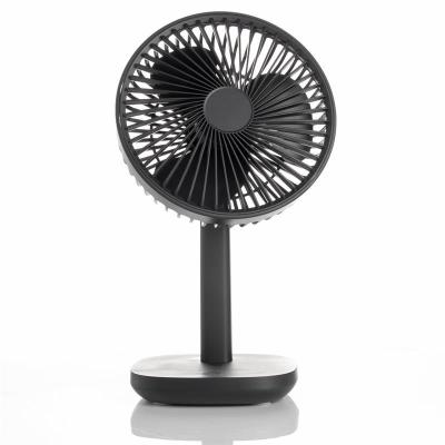 China Small Rechargeable Table Fans PP 4000mAh Battery Operated Desk Fans for sale