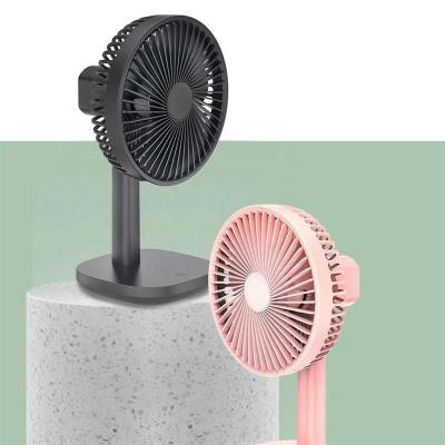 China HEBRONFAN Rechargeable Table Fans Alloy Steel Button Control 2 Speeds for sale