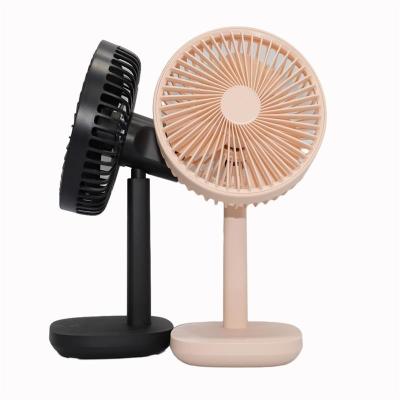 China Rechargeable Table Top Fan 506g Button Control 3 Speeds for sale